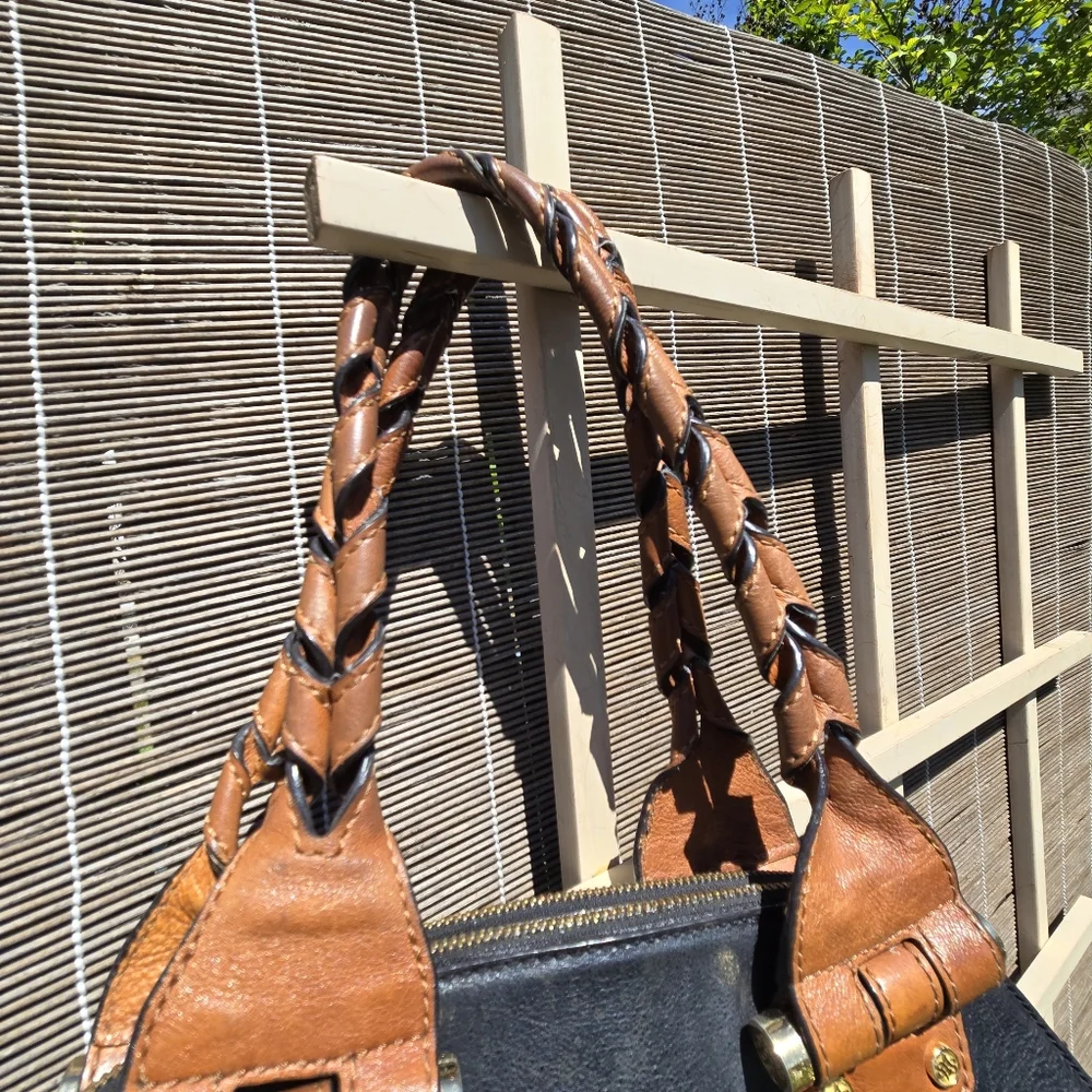 Black leather purse 3 Section ANTONIO MELANI